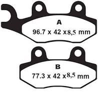 Klocki hamulcowe EBC FA228 (2 szt.) tył
