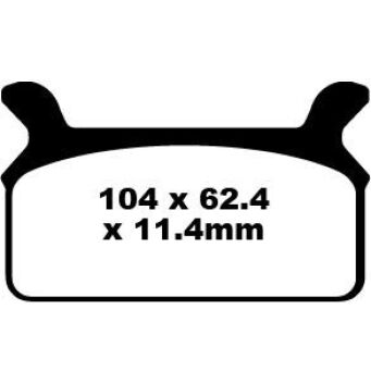 KLOCKI HAMULCOWE EBC FA201  TYŁ