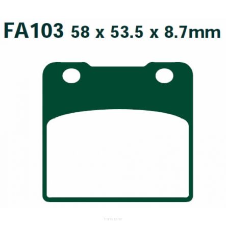 KLOCKI HAMULCOWE EBC FA103  '