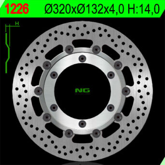 NG 1226 TARCZA HAMULCOWA PRZÓD 
