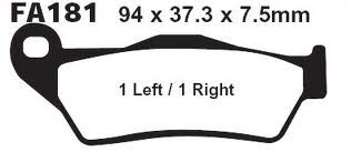 KLOCKI HAMULCOWE EBC FA 181