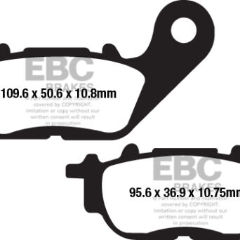 Klocki hamulcowe EBC FA663 (2 szt.) przód