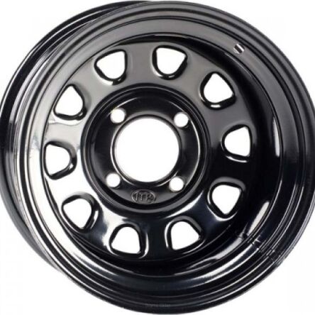 Felga stalowa ITP BLACK DELTA 12x7  4/137  offset 4+3 czarna CAN-AM KAWASAKI