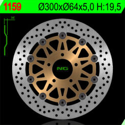 NG 1159 TARCZA HAMULCOWA PRZÓD