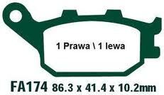 KLOCKI HAMULCOWE EBC FA174 tył